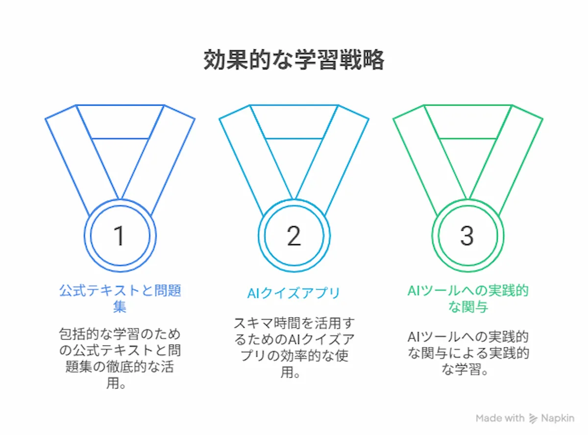 最短で合格を目指す!生成AIパスポート試験の効率的な勉強方法