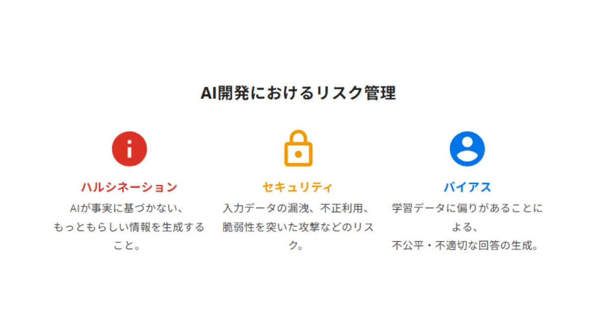 AI開発におけるリスク管理
